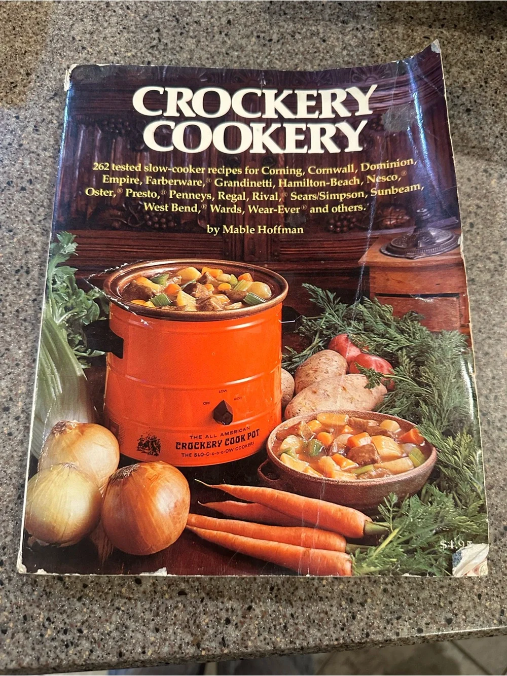 Crockery Cookery Orange Crockery Cook Pot Cookbook by